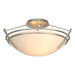 Hubbardton Forge - 124412-SKT-82-GG0047 - Two Light Semi-Flush Mount - Tryne - Vintage Platinum