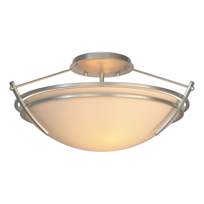 Hubbardton Forge - 124412-SKT-82-SS0047 - Two Light Semi-Flush Mount - Tryne - Vintage Platinum