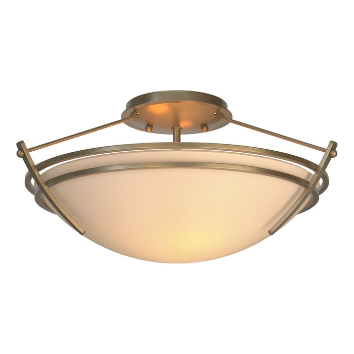 Hubbardton Forge - 124412-SKT-84-SS0047 - Two Light Semi-Flush Mount - Tryne - Soft Gold