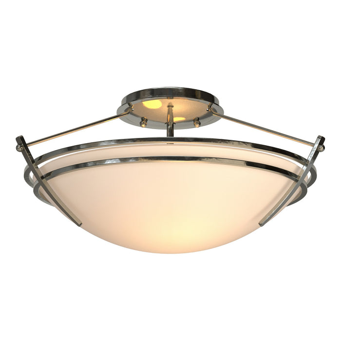 Hubbardton Forge - 124412-SKT-85-GG0047 - Two Light Semi-Flush Mount - Tryne - Sterling