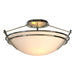 Hubbardton Forge - 124412-SKT-85-GG0047 - Two Light Semi-Flush Mount - Tryne - Sterling