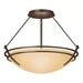 Hubbardton Forge - 124422-SKT-05-SS0047 - Two Light Semi-Flush Mount - Tryne - Bronze