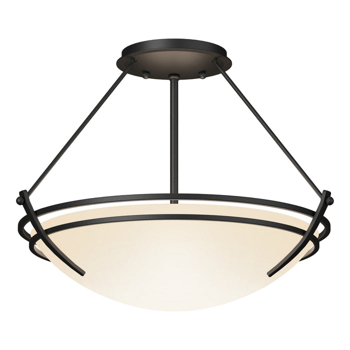 Hubbardton Forge - 124422-SKT-10-GG0047 - Two Light Semi-Flush Mount - Tryne - Black