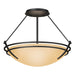 Hubbardton Forge - 124422-SKT-10-SS0047 - Two Light Semi-Flush Mount - Tryne - Black