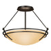 Hubbardton Forge - 124422-SKT-14-SS0047 - Two Light Semi-Flush Mount - Tryne - Oil Rubbed Bronze