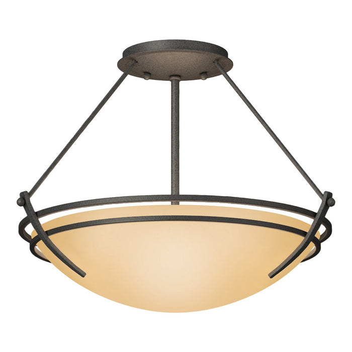 Hubbardton Forge - 124422-SKT-20-SS0047 - Two Light Semi-Flush Mount - Tryne - Natural Iron