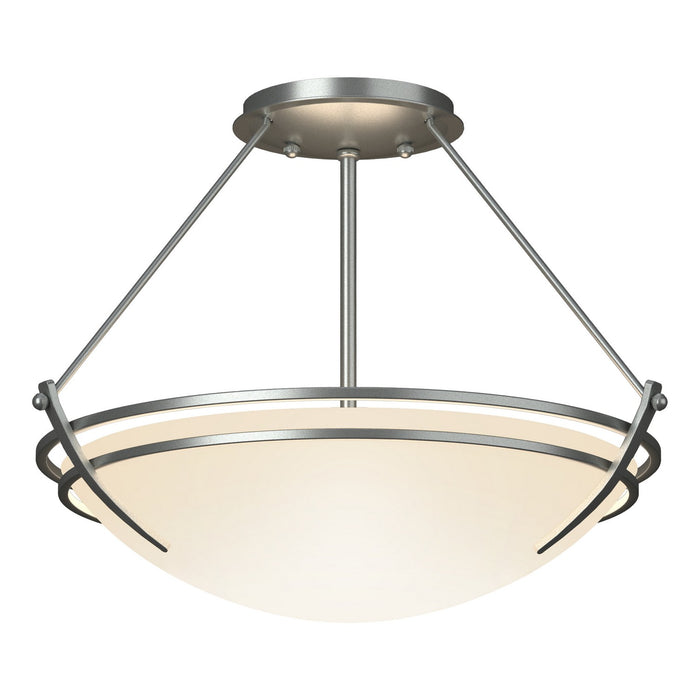 Hubbardton Forge - 124422-SKT-82-GG0047 - Two Light Semi-Flush Mount - Tryne - Vintage Platinum