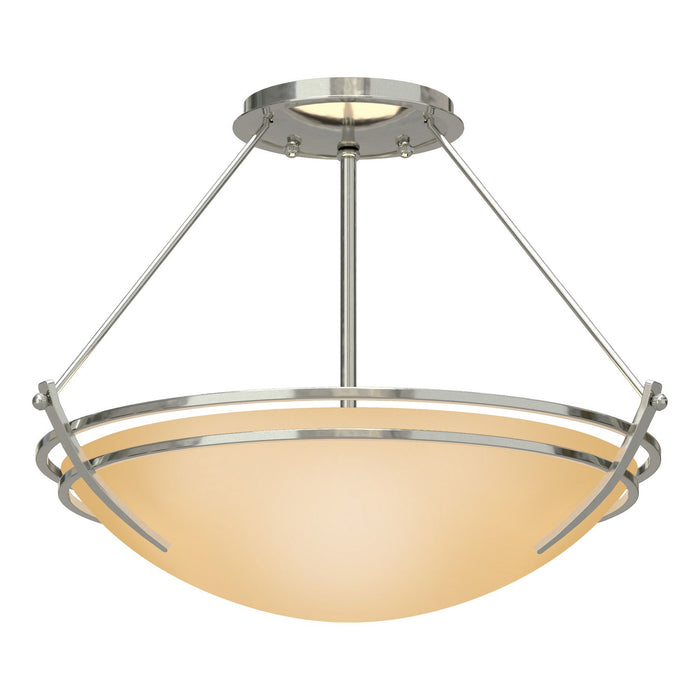 Hubbardton Forge - 124422-SKT-85-SS0047 - Two Light Semi-Flush Mount - Tryne - Sterling