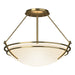 Hubbardton Forge - 124422-SKT-86-GG0047 - Two Light Semi-Flush Mount - Tryne - Modern Brass