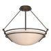 Hubbardton Forge - 124432-SKT-05-SS0020 - Three Light Semi-Flush Mount - Tryne - Bronze