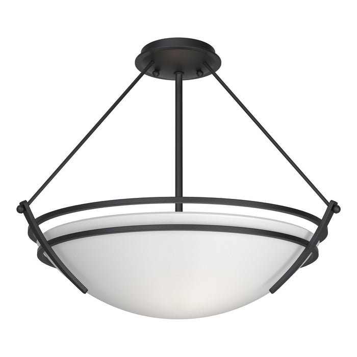 Hubbardton Forge - 124432-SKT-10-GG0020 - Three Light Semi-Flush Mount - Tryne - Black