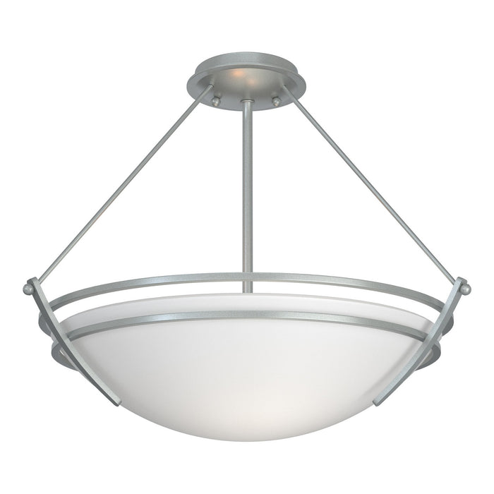 Hubbardton Forge - 124432-SKT-82-GG0020 - Three Light Semi-Flush Mount - Tryne - Vintage Platinum