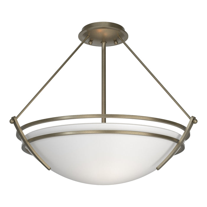 Hubbardton Forge - 124432-SKT-84-GG0020 - Three Light Semi-Flush Mount - Tryne - Soft Gold