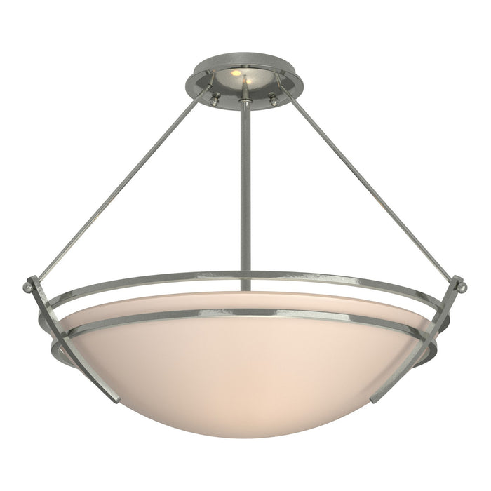 Hubbardton Forge - 124432-SKT-85-SS0020 - Three Light Semi-Flush Mount - Tryne - Sterling