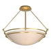 Hubbardton Forge - 124432-SKT-86-SS0020 - Three Light Semi Flush Mount - Tryne - Modern Brass