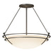 Hubbardton Forge - 124442-SKT-07-GG0054 - Three Light Semi-Flush Mount - Tryne - Dark Smoke