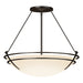 Hubbardton Forge - 124442-SKT-14-GG0054 - Three Light Semi Flush Mount - Tryne - Oil Rubbed Bronze