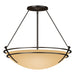 Hubbardton Forge - 124442-SKT-14-SS0054 - Three Light Semi Flush Mount - Tryne - Oil Rubbed Bronze