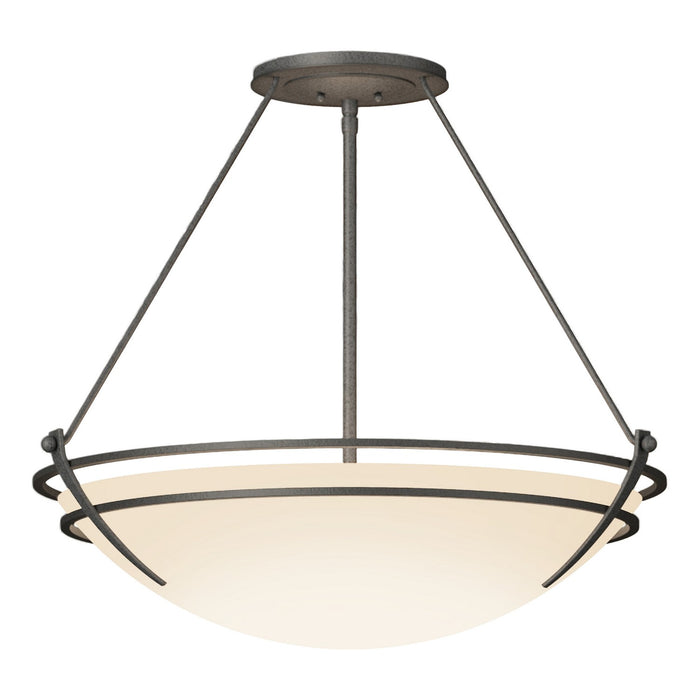 Hubbardton Forge - 124442-SKT-20-GG0054 - Three Light Semi-Flush Mount - Tryne - Natural Iron