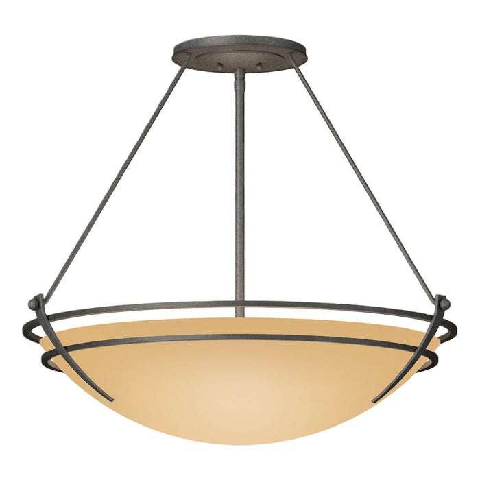 Hubbardton Forge - 124442-SKT-20-SS0054 - Three Light Semi-Flush Mount - Tryne - Natural Iron