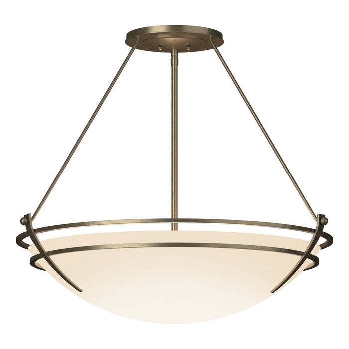 Hubbardton Forge - 124442-SKT-84-GG0054 - Three Light Semi-Flush Mount - Tryne - Soft Gold