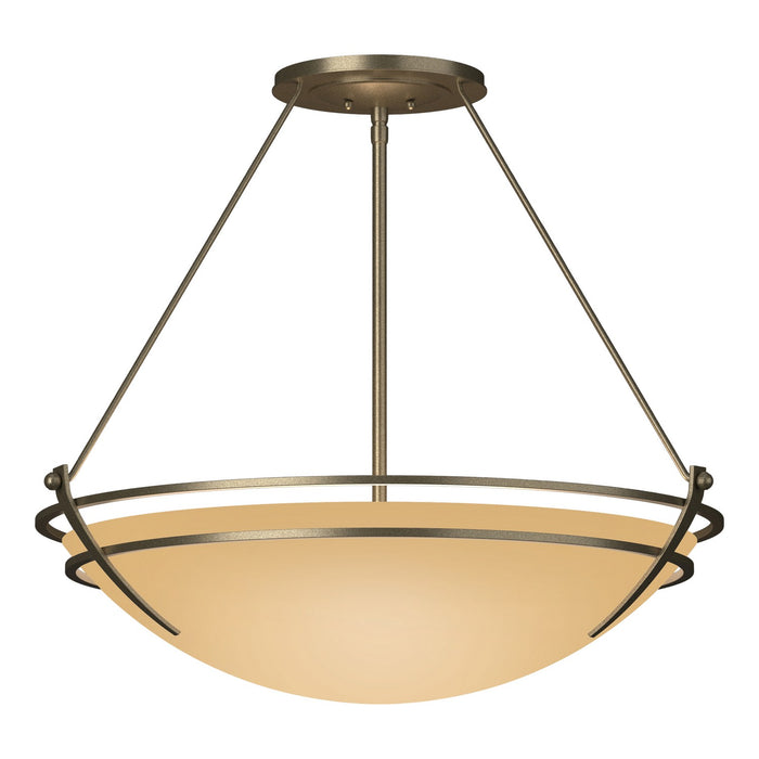 Hubbardton Forge - 124442-SKT-84-SS0054 - Three Light Semi-Flush Mount - Tryne - Soft Gold