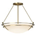 Hubbardton Forge - 124442-SKT-86-GG0054 - Three Light Semi Flush Mount - Tryne - Modern Brass