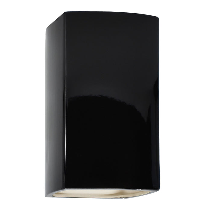 Justice Designs - CER-0955-BLK - Lantern - Ambiance - Gloss Black