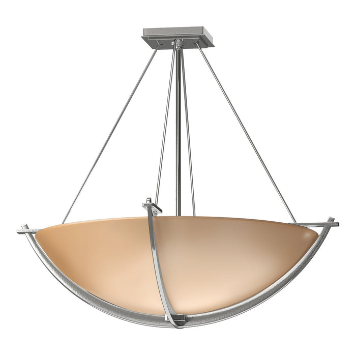 Hubbardton Forge - 124560-SKT-85-SS0054 - Three Light Semi-Flush Mount - Compass - Sterling