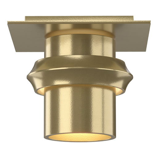 Twilight One Light Flush Mount Modern Brass