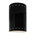 Justice Designs - CER-0990-BLK - Lantern - Ambiance - Gloss Black