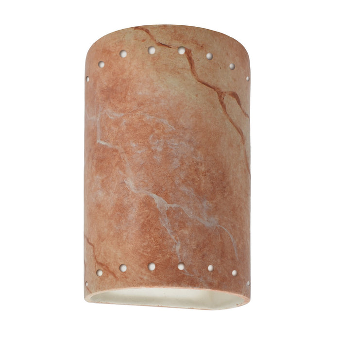 Justice Designs - CER-0990-STOA-LED1-1000 - LED Lantern - Ambiance - Agate Marble