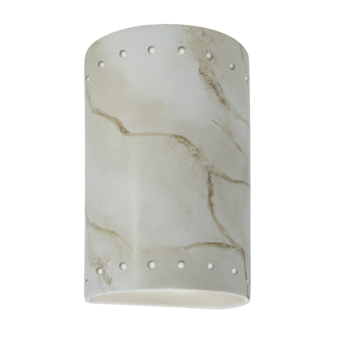 Justice Designs - CER-0990-STOC - Lantern - Ambiance - Carrara Marble
