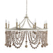 Gabby - SCH-159095 - Eight Light Chandelier - Madeleine - Plaster|Beige Washed Wood