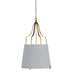 Gabby - SCH-166000 - Two Light Pendant - Arbella - Vintage Gold|White Linen