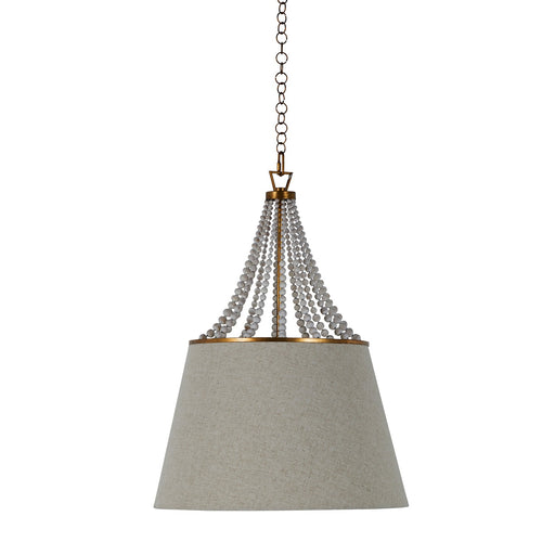 Gabby - SCH-166015 - Four Light Pendant - Sonny - Antique Gold|Whitewashed Wood
