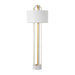 Gabby - SCH-169095 - One Light Floor Lamp - Krista - Coral White|Vintage Gold|White Linen