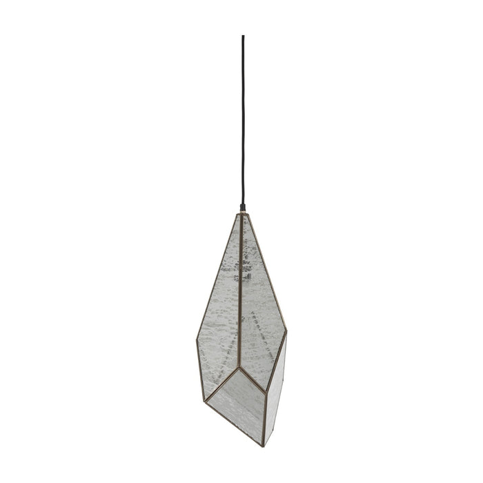 Gabby - SCH-170360 - One Light Pendant - Malina - Antique Brushed Brass|Silver Mercury Glass