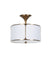 Gabby - SCH-175013 - Two Light Semi-Flush Mount - Dove - Aged Bronze|Salt Linen