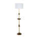 Gabby - SCH-175016 - Two Light Floor Lamp - Fari - Textured Brass|White Cotton