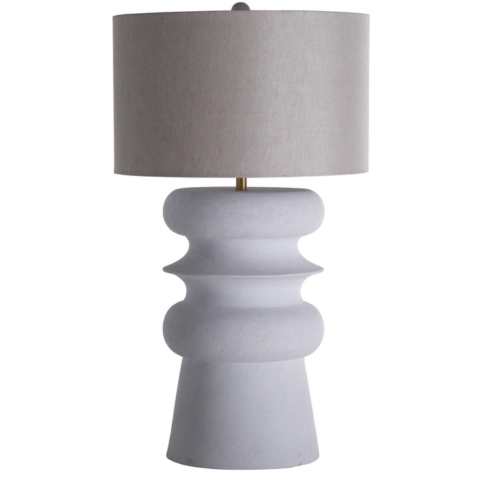 Gabby - SCH-175060 - One Light Table Lamp - Claudius - Plaster White|Smokey Grey Linen