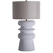 Gabby - SCH-175060 - One Light Table Lamp - Claudius - Plaster White|Smokey Grey Linen