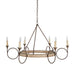 Gabby - SCH-290275 - Six Light Chandelier - Bailey - White Washed Wood|Rust