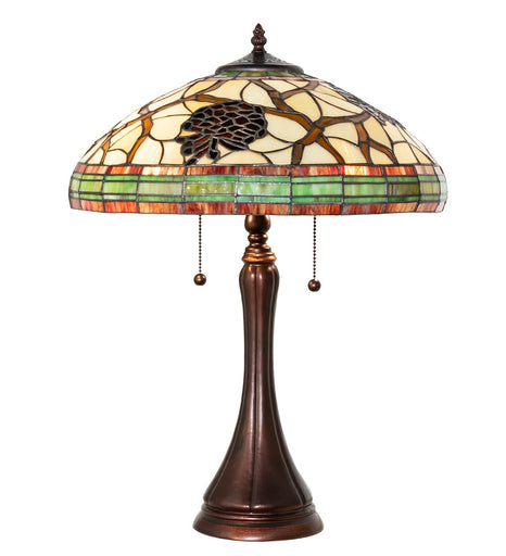 Pinecone Two Light Table Lamp
