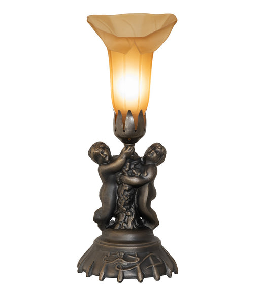 Meyda Tiffany - 251839 - One Light Accent Lamp - Amber - Antique Brass