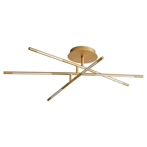 Oxygen - 3-805-40 - LED Ceiling Mount - Palillos - Aged Brass