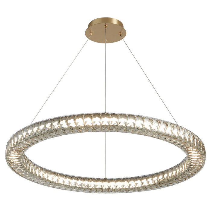 Oxygen - 3-875-40 - LED Pendant - Elan - Aged Brass