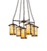 Meyda Tiffany - 257988 - Five Light Chandelier - Fulton - Craftsman Brown