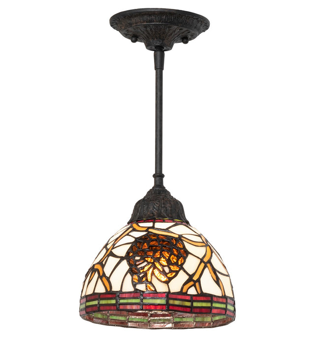 Meyda Tiffany - 259132 - One Light Pendant - Pinecone - Custom
