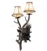 Meyda Tiffany - 261117 - Two Light Wall Sconce - Pinewood - Antique Copper,Burnished